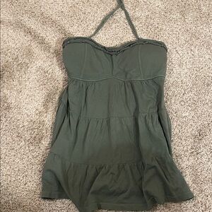 American Eagle Outfitters Green Halter Tank Top